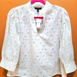 Petite Medium Blouse, White